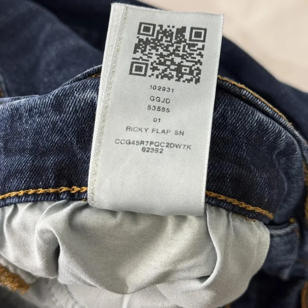 True Religion Ricky Jeans Mens 34x32 Blue Med Wash Relaxed Straight Denim
